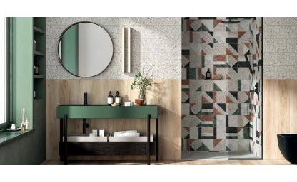Mix & Match: abbinare diversi effetti del gres per pavimenti unici