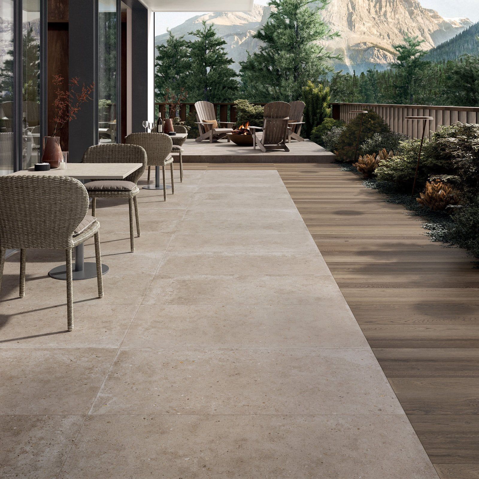 Abk Out.20 Poetry Stone Pirenei Ecrù 20mm Rt 80x80 - PF60012159