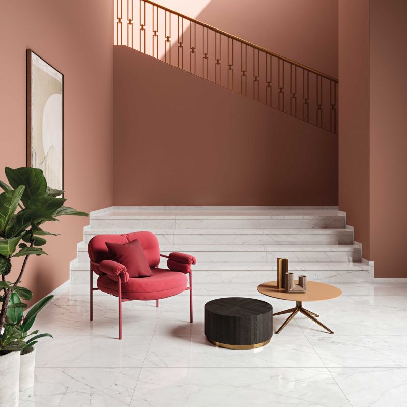 Piastrelle in Gres Porcellanato Effetto Marmo Carrara Lucido 120x120 - CS25097