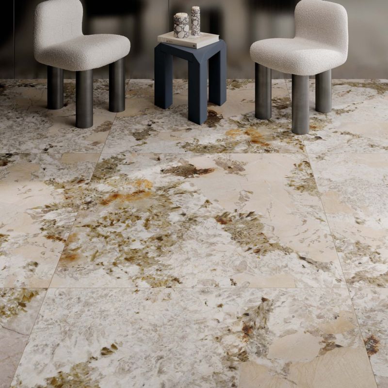 Gres Porcellanato Simil Marmo Patagonia con Venature in 3D Lucido 120x120 - CS25099
