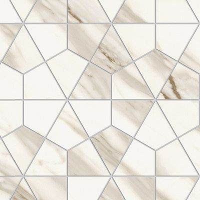 Mosaico Atlas Concorde Marvel Meraviglia Calacatta Bernini Hexagon Lapp. 40.3X46.6 - AJQZ