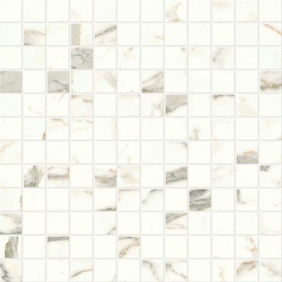 Mosaico Atlas Concorde Marvel Shine Calacatta Prestigio Lapp 30X30 - A424