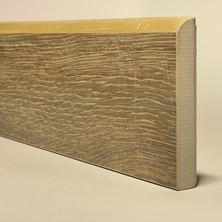 Battiscopa in Porcellana Legno Noce H.8cm X L.119,5cm