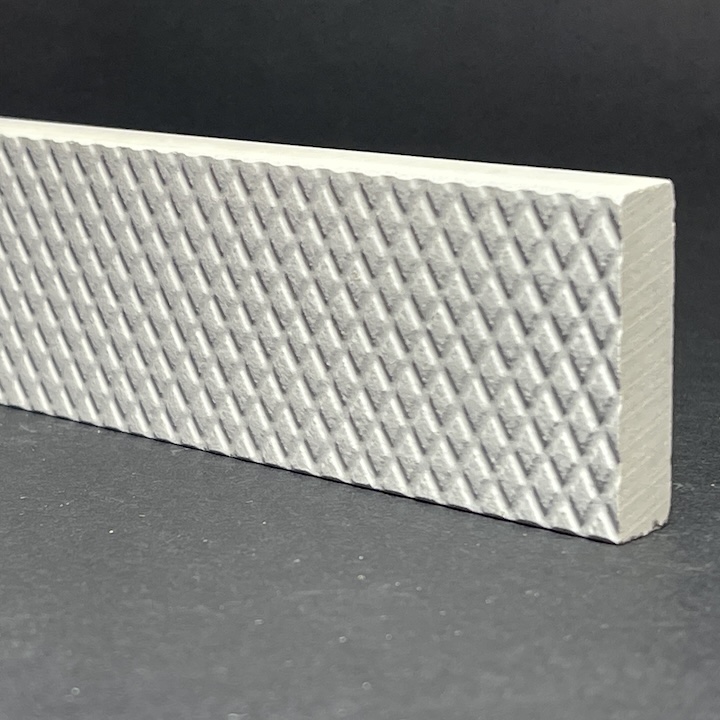 Battiscopa Uni Carrè Porcellana Bianca H.3,8cm X L.40cm