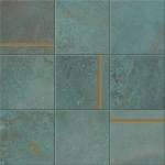Mosaic Caesar Alchemy Composizione N Brass Trace Mint 30x30 - AFWY