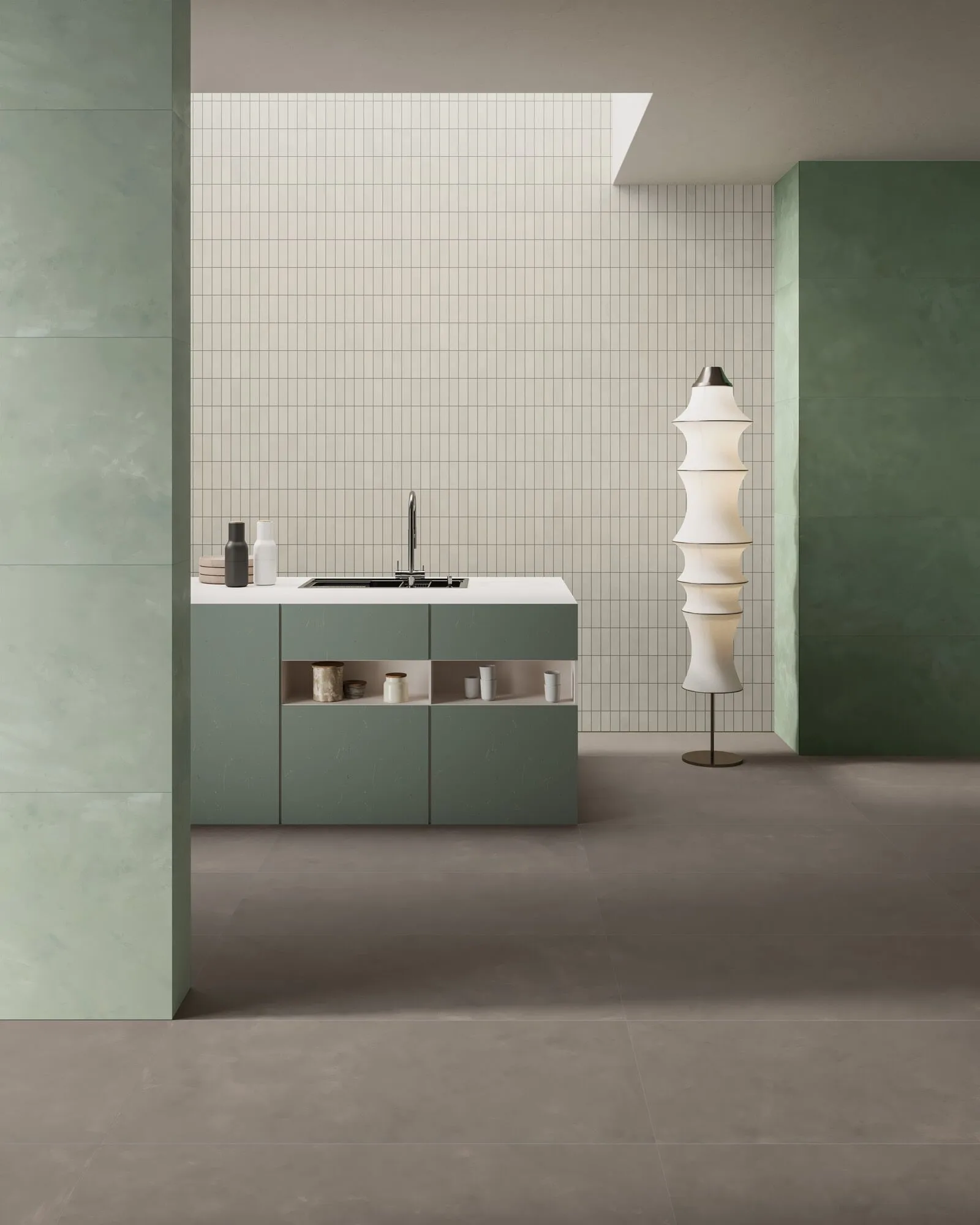 Piastrelle in Gres Porcellanato Effetto Cemento-Resina Marrone 60x120 - CS25026