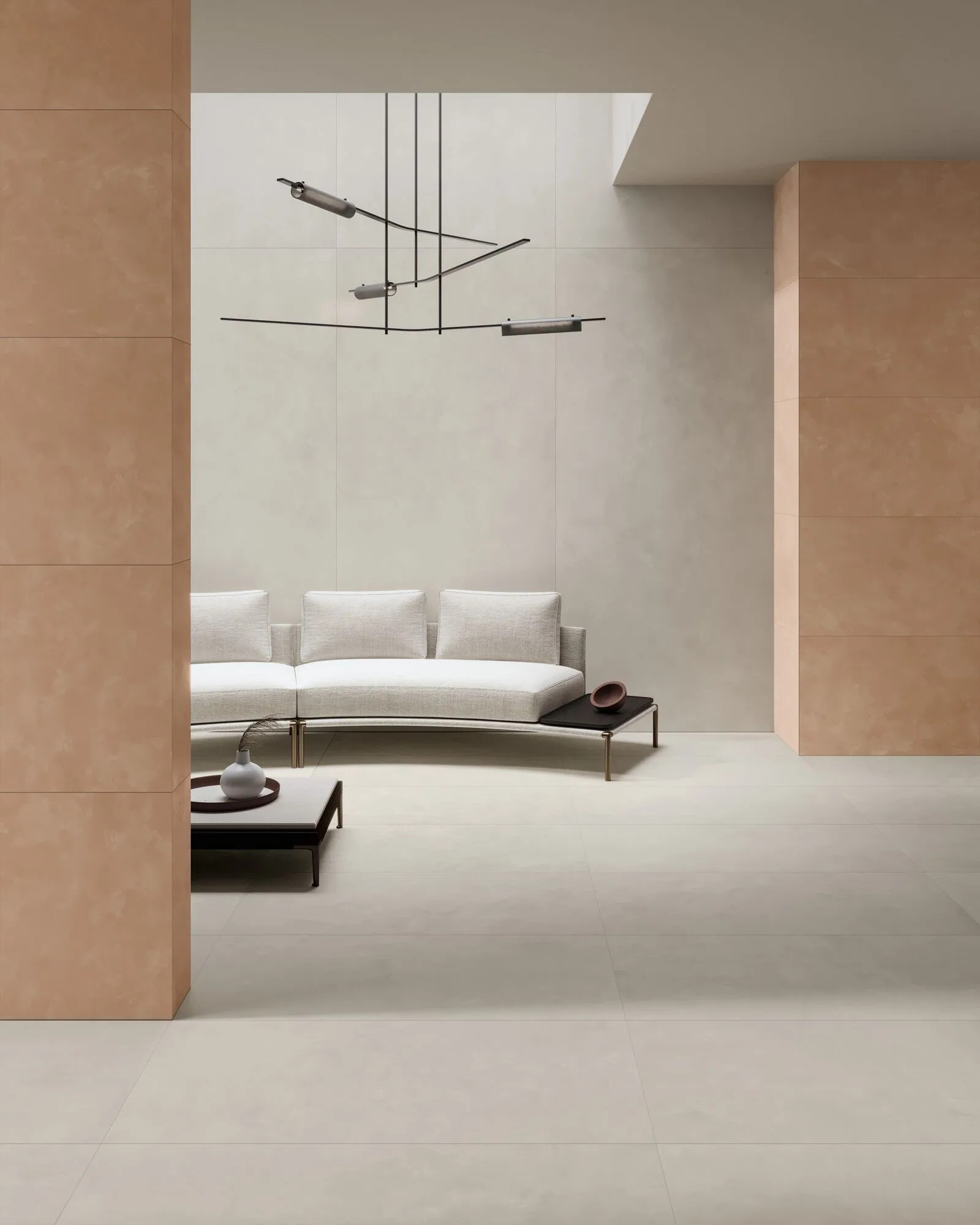 Piastrelle in Gres Porcellanato Effetto Cemento-Resina Bianco 60x120 - CS25024