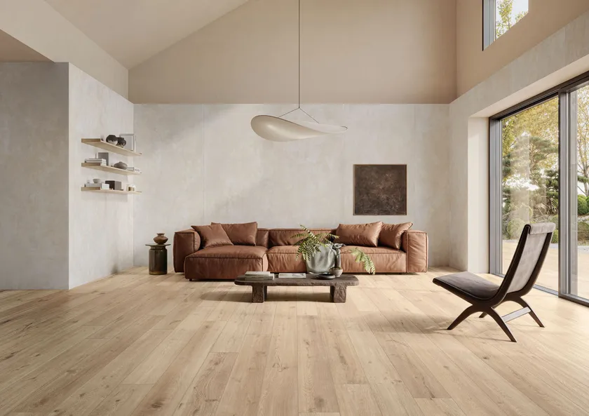 Pavimento in Gres Porcellanato Effetto Legno Naturale Beige 20x120 - CS25011