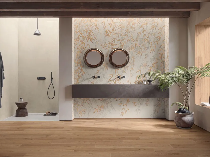 Pavimento in Gres Porcellanato Effetto Legno Naturale Marrone 20x120 - CS25012