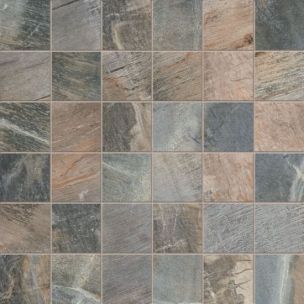 Mosaico Abk Fossil Quadretti Blue 30X30 - FSN03260