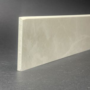 Battiscopa in porcellana marmo beige H.7cm X L.100cm