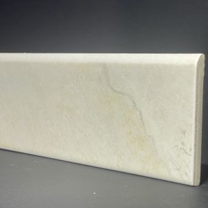 Battiscopa in Porcellana Marmo Avorio H.8cm X L.33cm