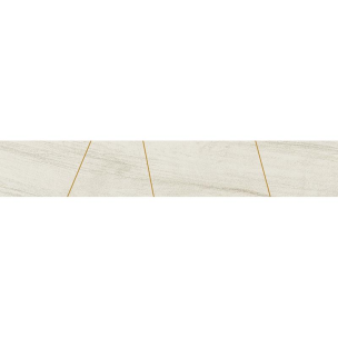 Italgraniti Lux Experience Calacatta Mont Blanc Listello Mix Sq. 20X120 - MW05EAM