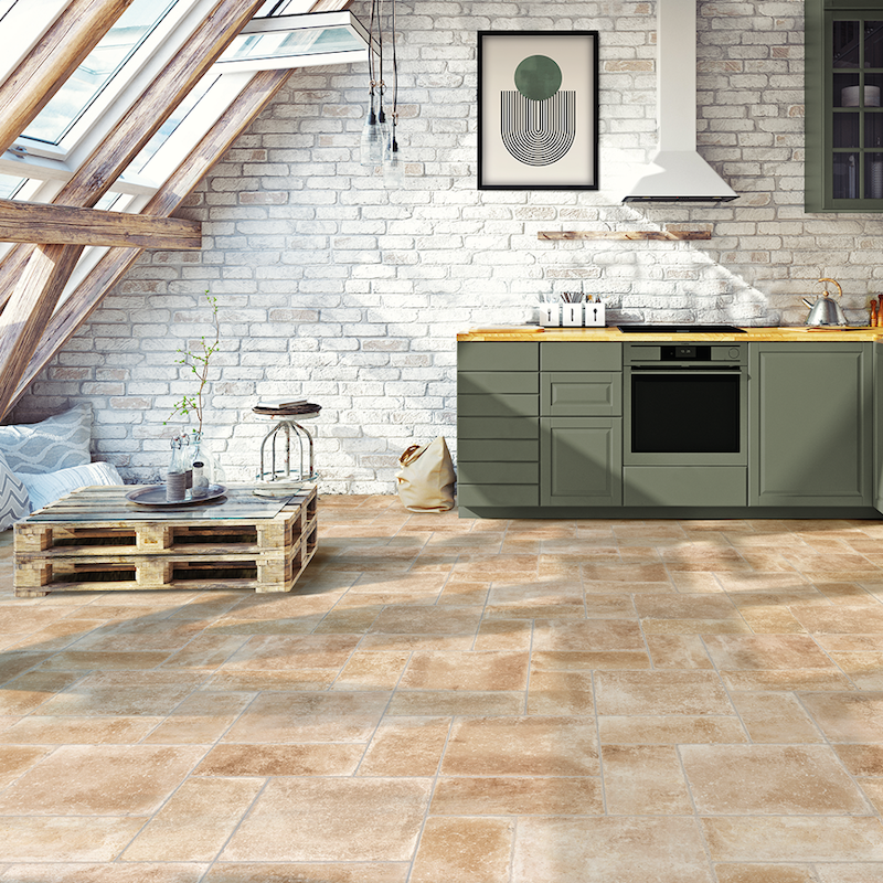 Gres Porcellanato Effetto Cotto Avorio Antiscivolo 15X30 - Eaat1464