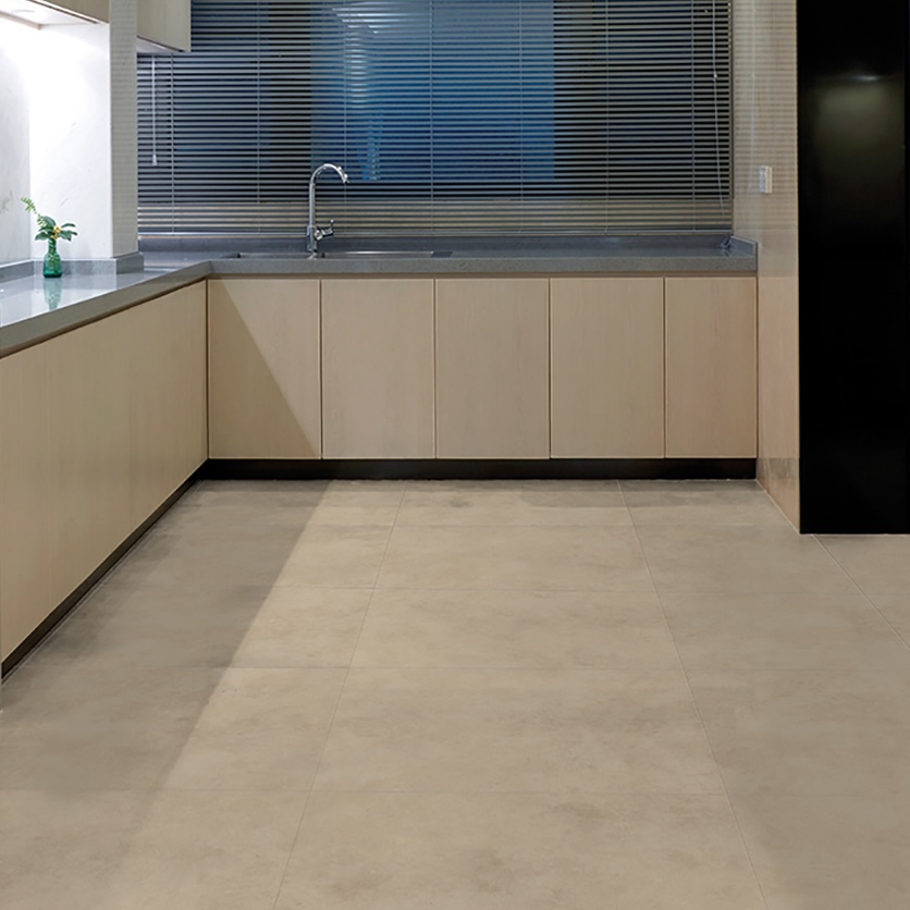 Gres Porcellanato Effetto Cemento Minimal Beige Naturale 30,8X61,5 - Ecbe359