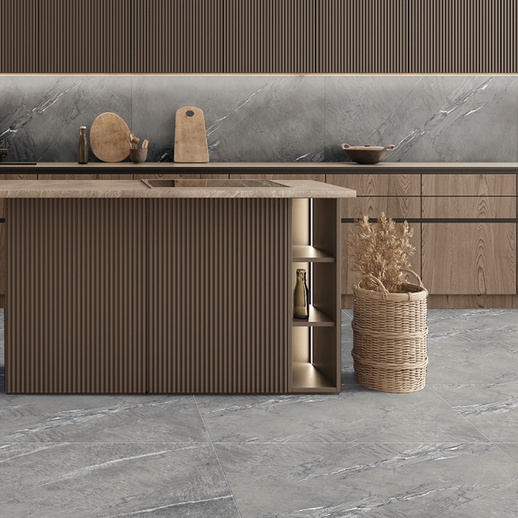 Gres Porcellanato Effetto Pietra Arenaria Grigio Opaco 60X60 - Ecgy227