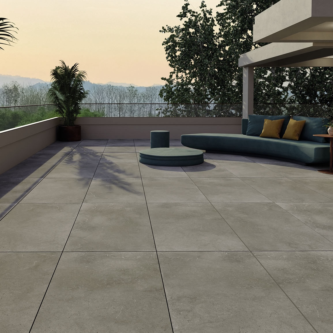 Gres Porcellanato Effetto Pietra Moderna Grigio Antiscivolo 80X80 - Ehol1078