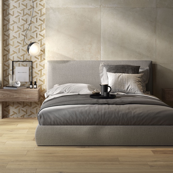 Pavimento in Gres Effetto Cemento Industriale Beige 100x100 - CS25109