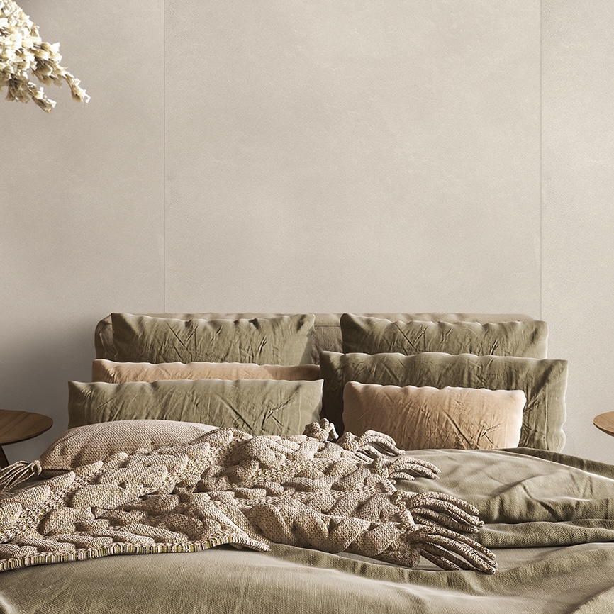 Gres Porcellanato Effetto Cemento Colorato Bianco 60X120 - Empe595
