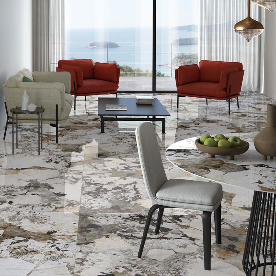Gres Porcellanato Effetto Marmo Patagonia Lucido 120X120 - Epaa908