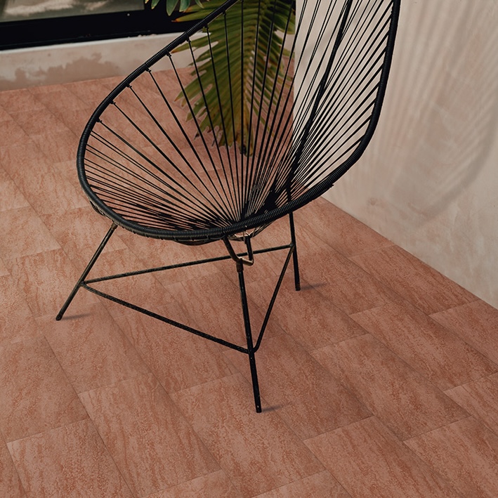 Gres Porcellanato Effetto Pietra Quarzo Rosso Naturale 15X30 - Eqib1181