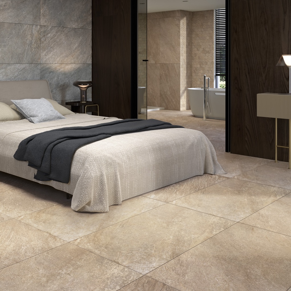 Gres Porcellanato Effetto Pietra Beige 60X60 - Ereb1193