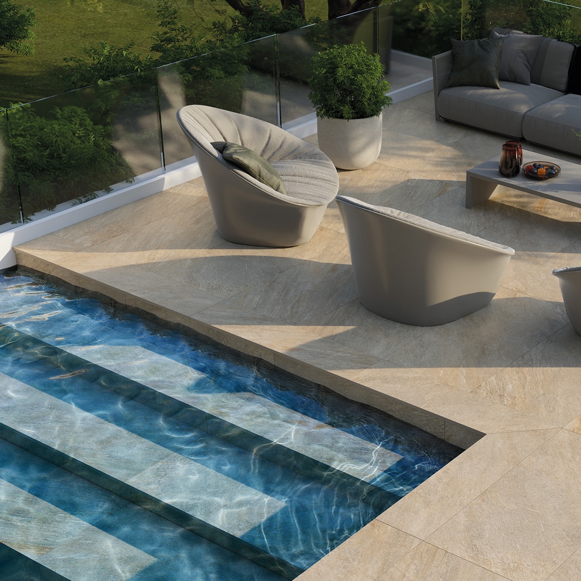 Gres Porcellanato Effetto Pietra Grigio Antiscivolo 60X120 - Ereg1189