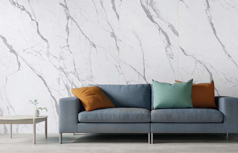 Gres Porcellanato Effetto Marmo Statuario Bianco Opaco 60X60 - Essu949