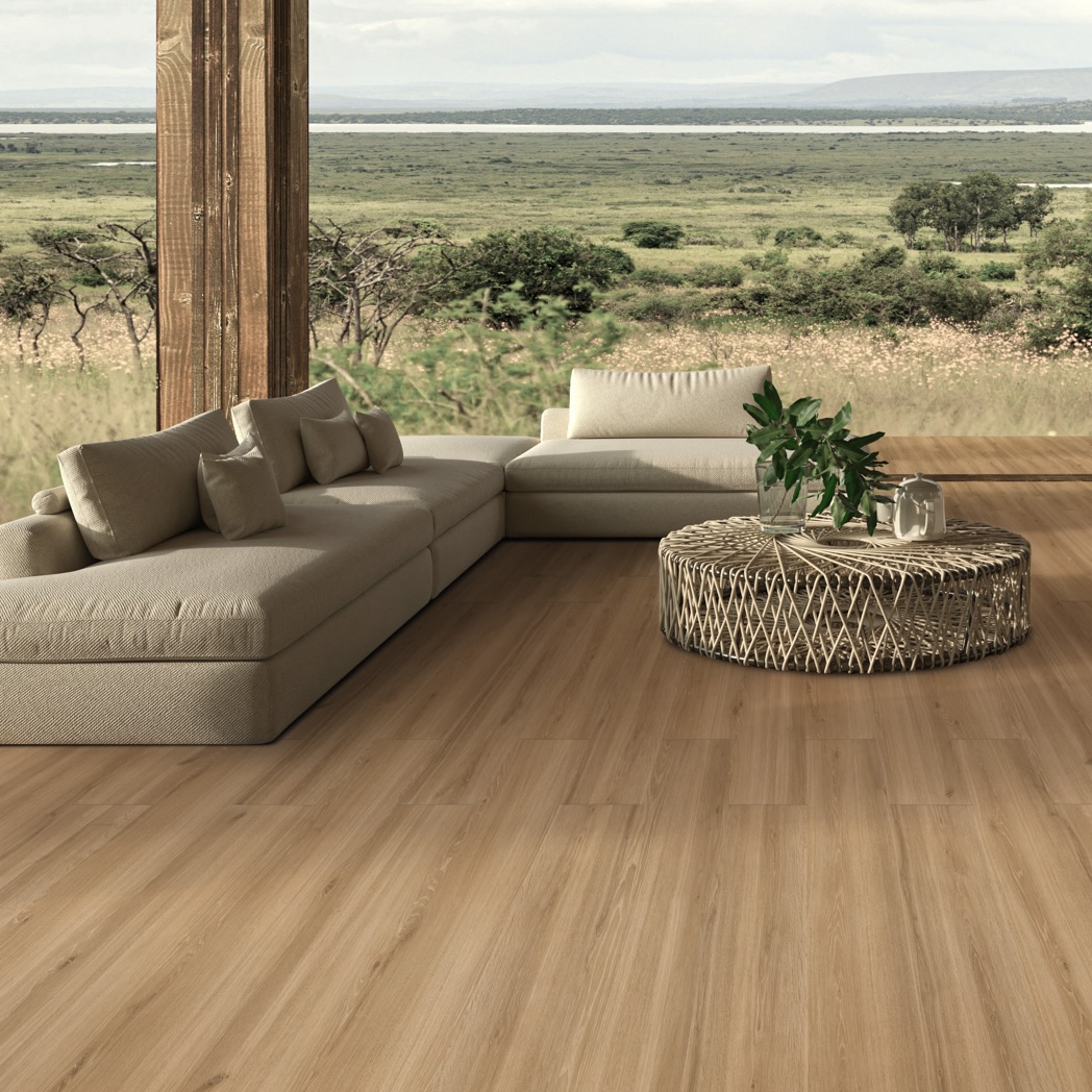 Gres Porcellanato Effetto Legno Miele 20Mm R11 30X120 - Ewko1458