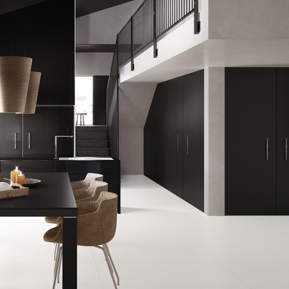La Fabbrica Ava Absolute Black Lapp/Rett 80X160 - 097055