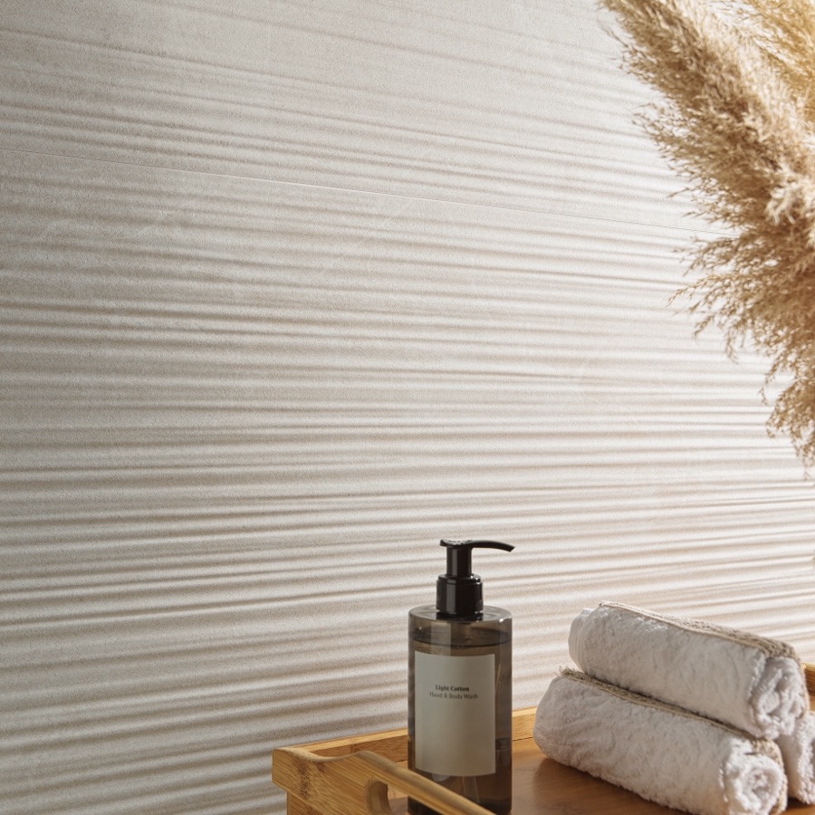 La Fabbrica Ava Noble Stone White 3D Stripes Nat Ret 60X120 - 0199031