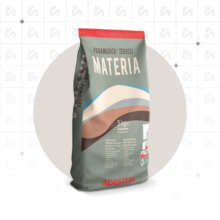 Adesital Fugamagica Zerosei Materia GRIGIO PERLA 5kg - Malta per Giunti